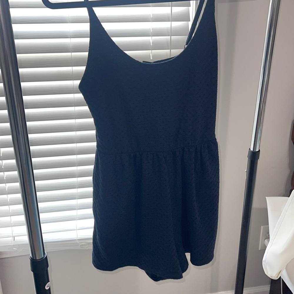 Black Casual Romper